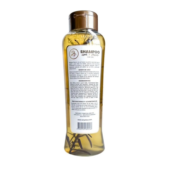 Shampoo Anyeluz Romero Cebolla Ácido Hialurónico Sin Sal X 500ml
