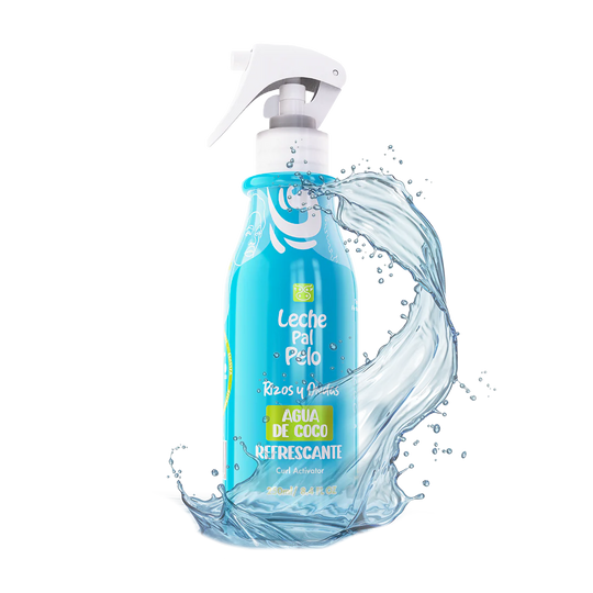 Agua de coco Rizos  leche pal pelo